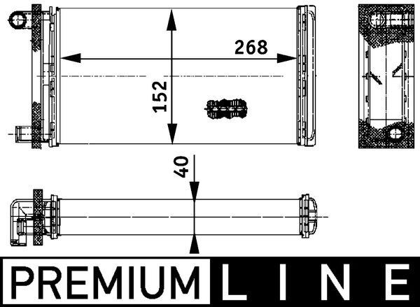 Mahle Original Kachelradiateur AH 121 000P