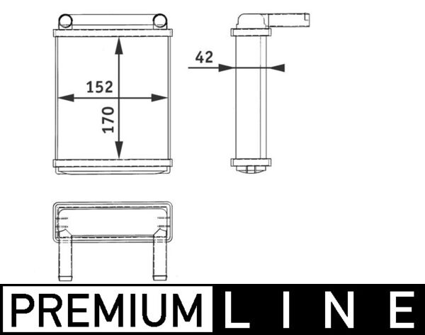 Mahle Original Kachelradiateur AH 128 000P