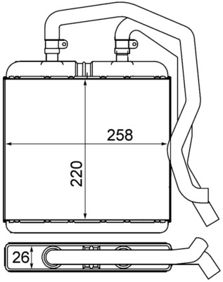 Mahle Original Kachelradiateur AH 12 000S