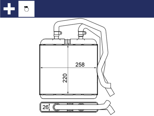 Mahle Original Kachelradiateur AH 12 000S