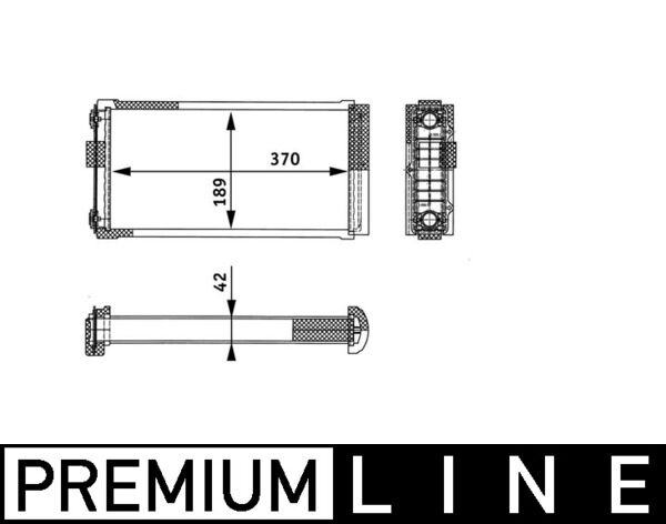 Mahle Original Kachelradiateur AH 134 000P