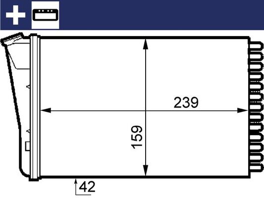 Mahle Original Kachelradiateur AH 155 000S