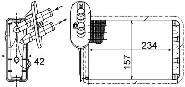 Mahle Original Kachelradiateur AH 164 000S