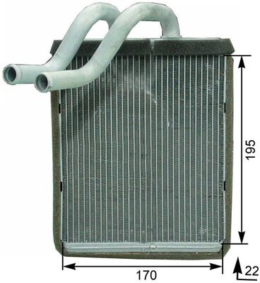 Mahle Original Kachelradiateur AH 179 000P