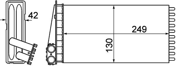 Mahle Original Kachelradiateur AH 186 000P