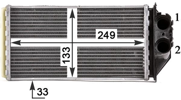 Mahle Original Kachelradiateur AH 187 000P