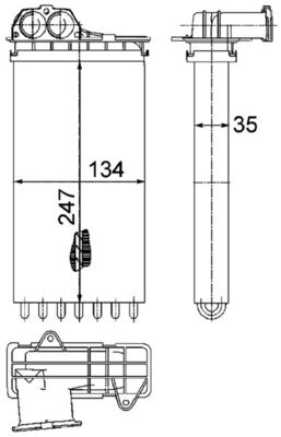 Mahle Original Kachelradiateur AH 194 000P