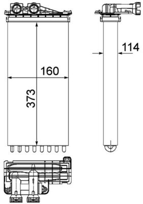 Mahle Original Kachelradiateur AH 196 000P