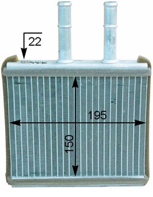 Mahle Original Kachelradiateur AH 206 000P