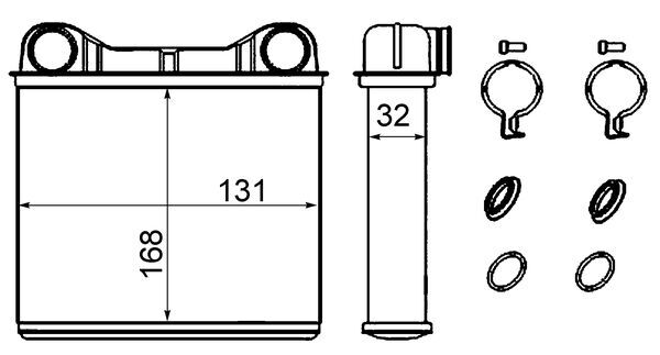 Mahle Original Kachelradiateur AH 238 000S