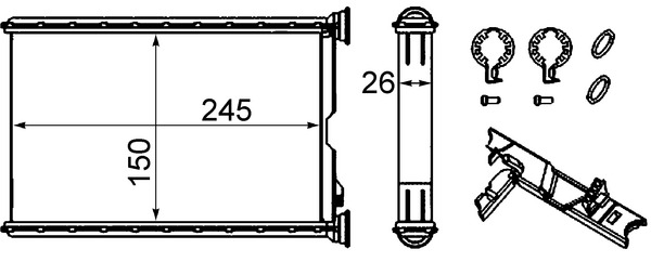 Mahle Original Kachelradiateur AH 242 000S