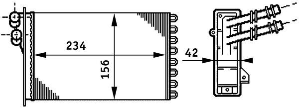 Mahle Original Kachelradiateur AH 72 000S