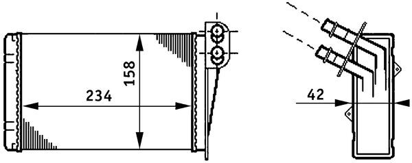 Mahle Original Kachelradiateur AH 73 000S