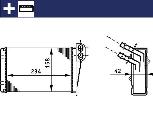 Mahle Original Kachelradiateur AH 73 000S