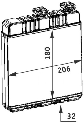 Mahle Original Kachelradiateur AH 76 000P