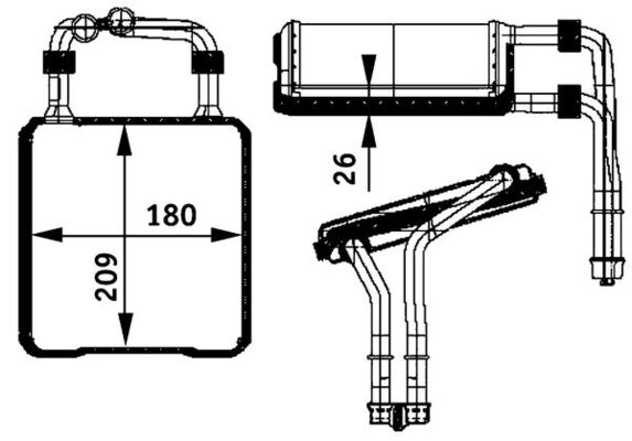 Mahle Original Kachelradiateur AH 78 000P