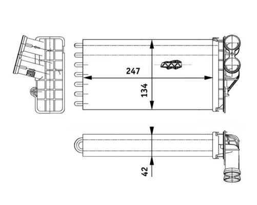 Mahle Original Kachelradiateur AH 82 000P