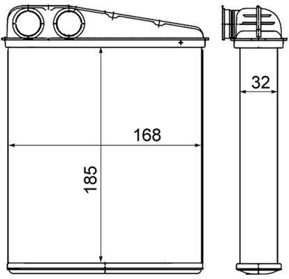 Mahle Original Kachelradiateur AH 8 000S