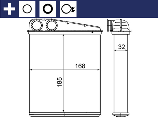 Mahle Original Kachelradiateur AH 8 000S