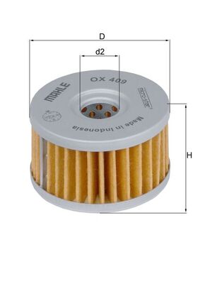 Oliefilter Mahle Original OX 409