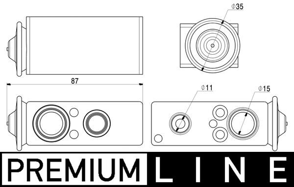 Mahle Original Airco expansieklep AVE 17 000P