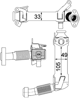 Mahle Original EGR koeler CE 21 000P