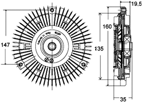 Mahle Original Visco-koppeling CFC 131 000P