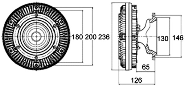 Mahle Original Visco-koppeling CFC 133 000P