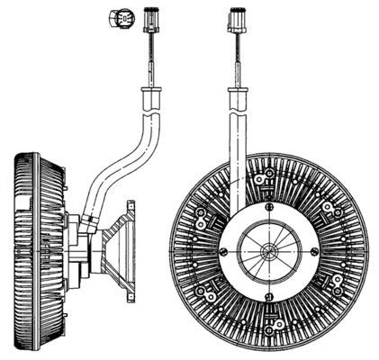 Visco-koppeling Mahle Original CFC 218 000P