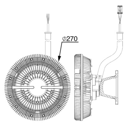 Mahle Original Visco-koppeling CFC 243 000P