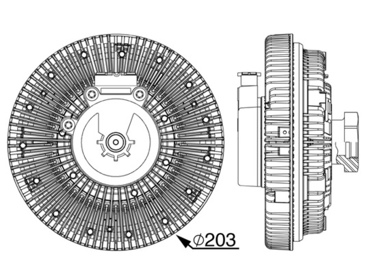 Mahle Original Visco-koppeling CFC 247 000P