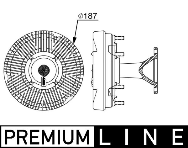 Visco-koppeling Mahle Original CFC 248 000P