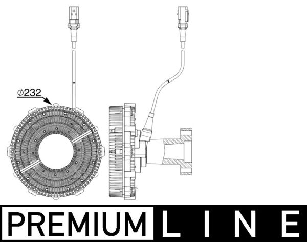 Mahle Original Visco-koppeling CFC 252 000P