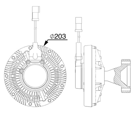 Mahle Original Visco-koppeling CFC 253 000P