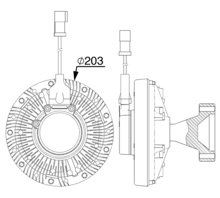 Mahle Original Visco-koppeling CFC 255 000P