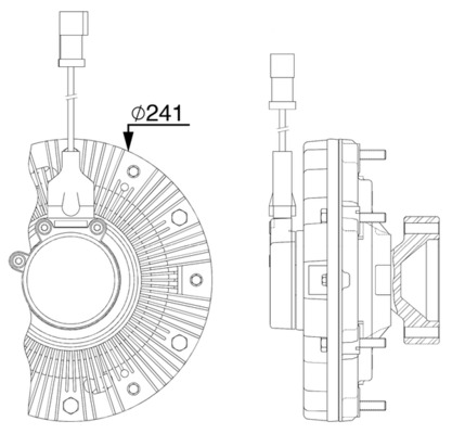 Visco-koppeling Mahle Original CFC 257 000P