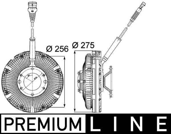 Visco-koppeling Mahle Original CFC 97 000P