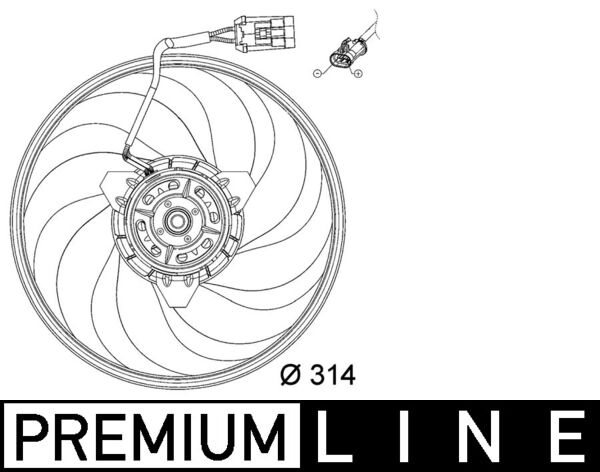 Ventilatorwiel-motorkoeling Mahle Original CFF 118 000P