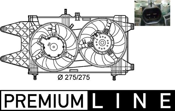 Mahle Original Ventilatorwiel-motorkoeling CFF 140 000P