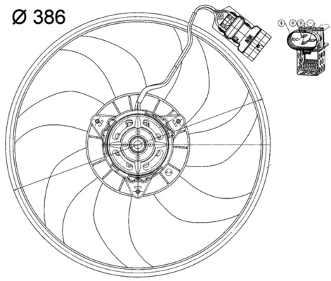 Mahle Original Ventilatorwiel-motorkoeling CFF 162 000P