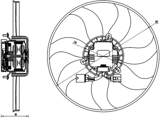 Mahle Original Ventilatorwiel-motorkoeling CFF 170 000S
