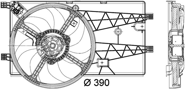 Mahle Original Ventilatorwiel-motorkoeling CFF 179 000P