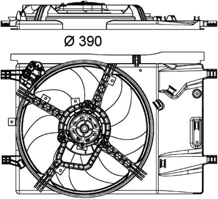 Mahle Original Ventilatorwiel-motorkoeling CFF 181 000P