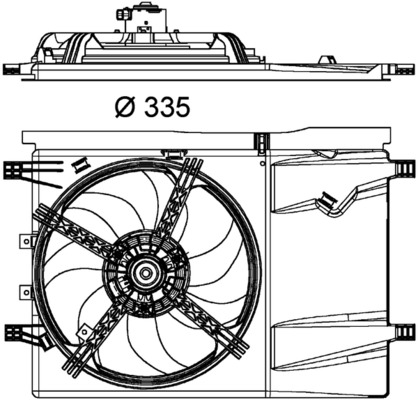 Mahle Original Ventilatorwiel-motorkoeling CFF 182 000P