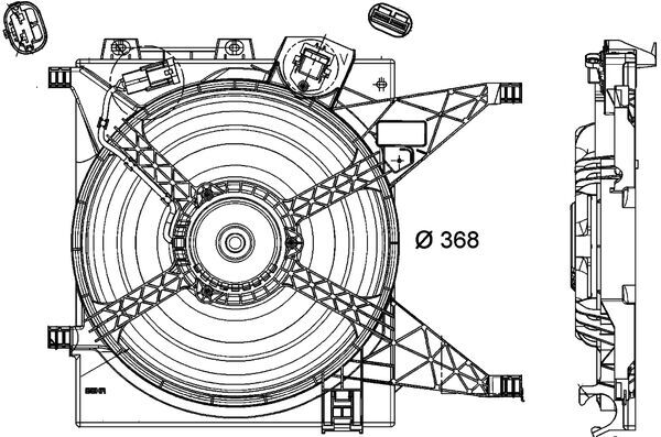 Mahle Original Ventilatorwiel-motorkoeling CFF 191 000P