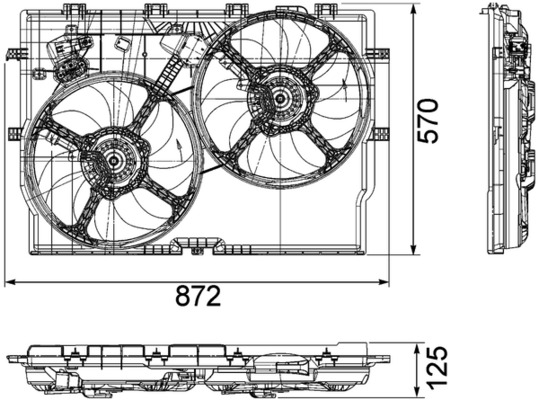 Mahle Original Ventilatorwiel-motorkoeling CFF 193 000P