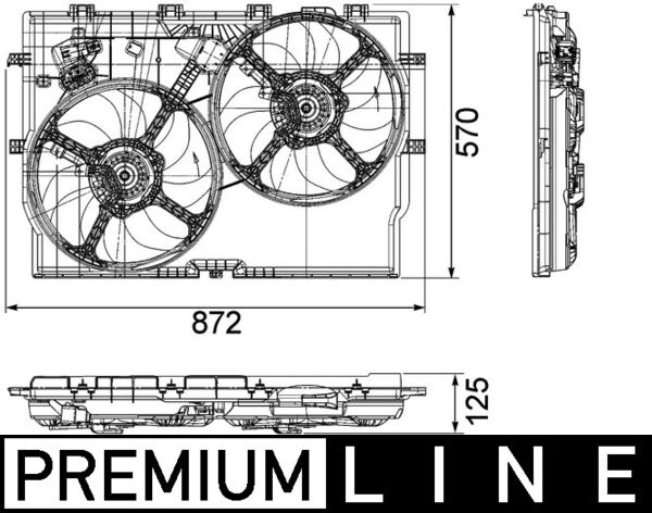 Mahle Original Ventilatorwiel-motorkoeling CFF 193 000P