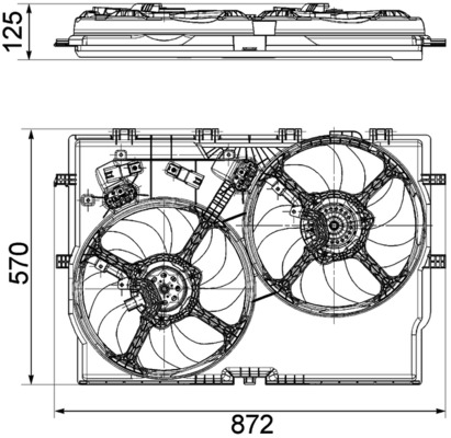 Mahle Original Ventilatorwiel-motorkoeling CFF 194 000P