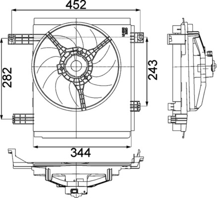 Mahle Original Ventilatorwiel-motorkoeling CFF 213 000P