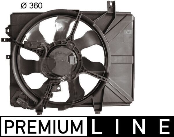 Ventilatorwiel-motorkoeling Mahle Original CFF 225 000P